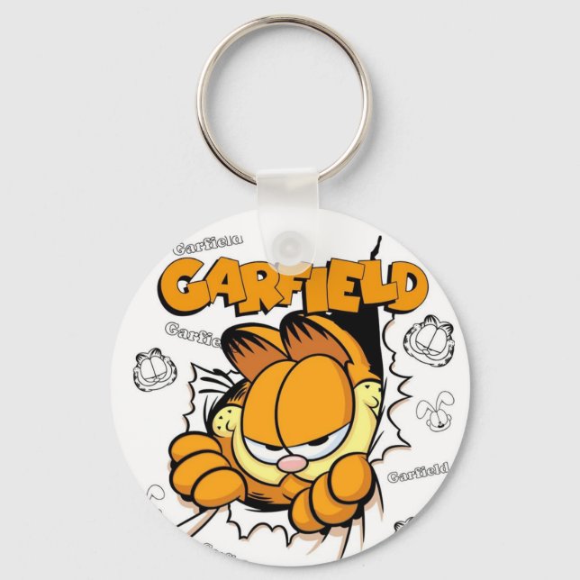 Lazy Garfield Smash Schlüsselanhänger (Vorderseite)