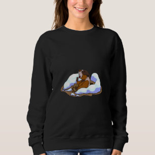 Lazy Groundhog Sleepy Little Ground Hog Liebe Sweatshirt