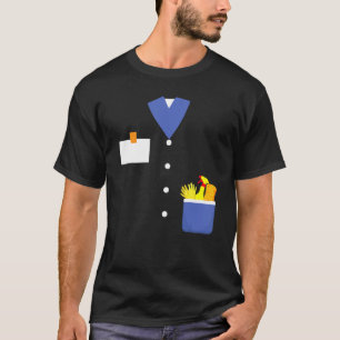 Lazy Halloween Custodian Costume Janitor Anzug Cle T-Shirt