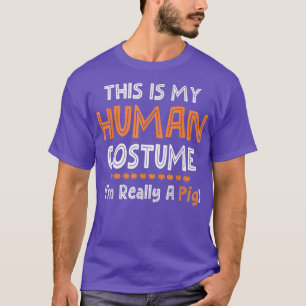 LAzy Halloween, das ist mein menschliches Kostüm,  T-Shirt