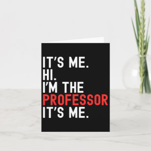 Lazy Halloween-Kostüm. Ich bin der Professorin Karte