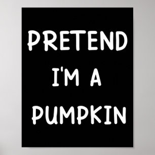 Lazy Halloween-Kostüm, so tun, als wäre ich ein Kü Poster