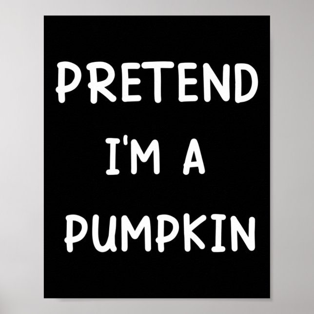 Lazy Halloween-Kostüm, so tun, als wäre ich ein Kü Poster (Vorne)