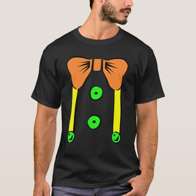 Lazy Halloween Kostüm T-Shirts Clowns Suspender un (Vorderseite)