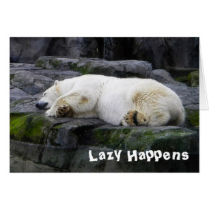 Lazy Happens Polar Bear