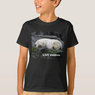 Lazy Happens Polar Bear T-Shirt