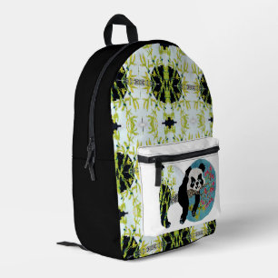 Lazy Happy Panda Bedruckter Rucksack