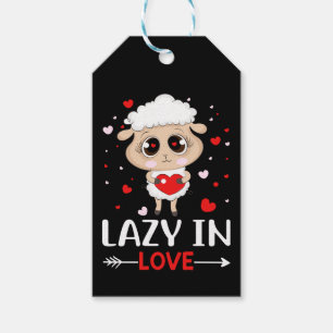 Lazy in Liebe Sheep für Valentinstag Singles Geschenkanhänger