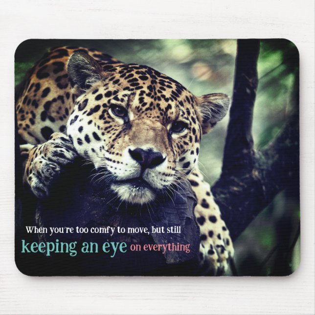 Lazy Jaguar in Foto Mousepad (Vorne)