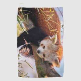 Lazy kleine rote Panda Golfhandtuch