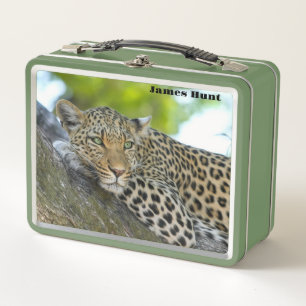 Lazy Leopard Metall Brotdose