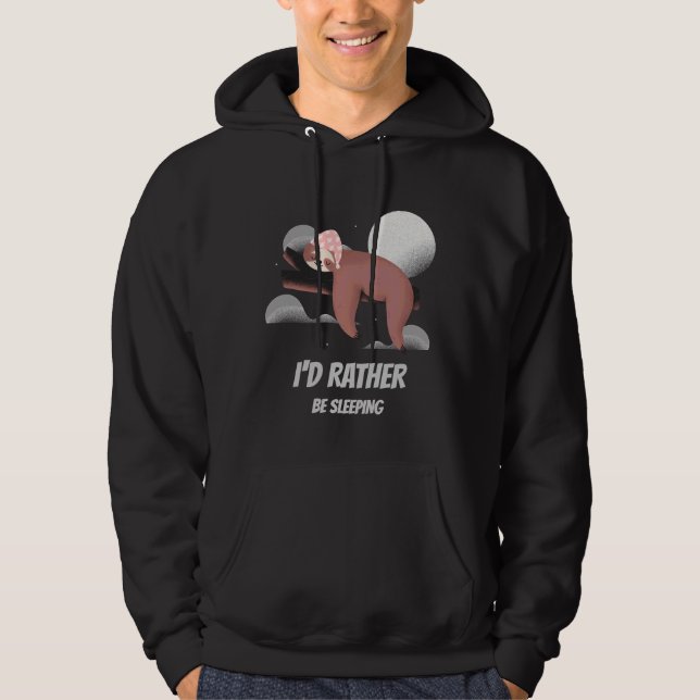 Lazy Little Sloth Hoodie (Vorderseite)