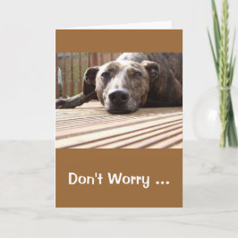 Lazy Lurcher Greetings Card Karte