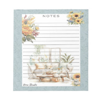 Lazy Mornings Notepad Notizblock