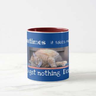 Lazy Orange Tabby Cat Tasse