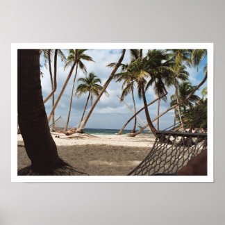 Lazy Palm Tree Days Poster