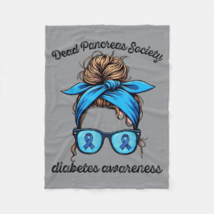 Lazy Pancreas Club Diabetes-Aufklärungstag Typ 1 Fleecedecke