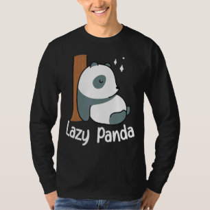 Lazy Panda Bamboo Niedlich Panda bear Animal T-Shirt