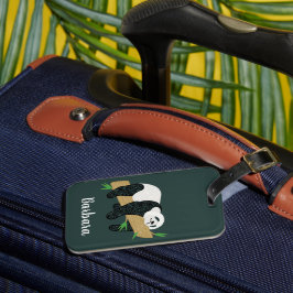 Lazy Panda Bear Gepäckanhänger