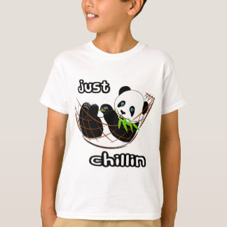Lazy Panda Chillin White Boys T - Shirt