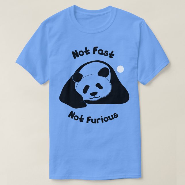 Lazy panda entspannend T-Shirt (Design vorne)