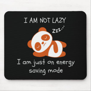 Lazy Panda Funny Mousepad