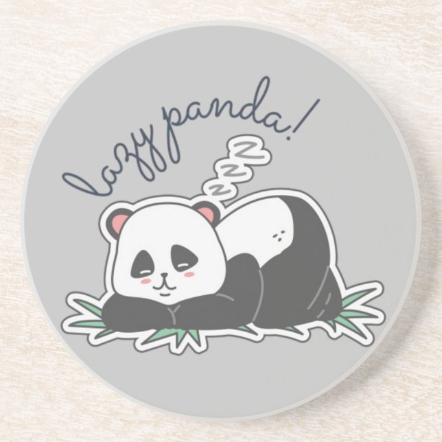 Lazy Panda Getränkeuntersetzer (Vorne)