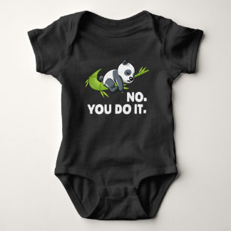 Lazy Panda - No You Do IT Baby Strampler