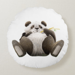 Lazy Panda Rundes Kissen