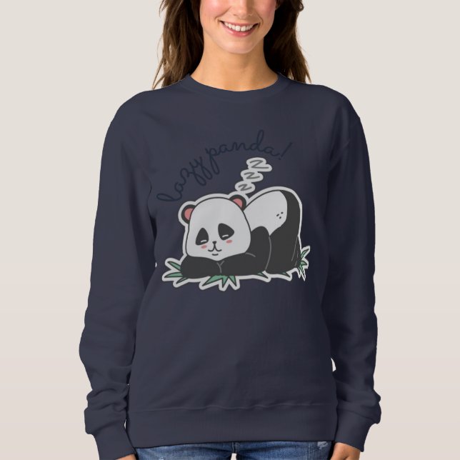 Lazy Panda Sweatshirt (Vorderseite)