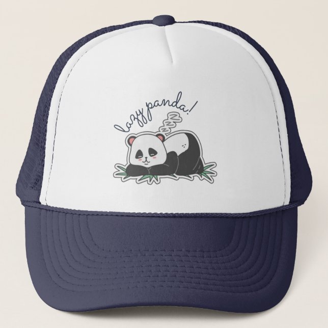 Lazy Panda Truckerkappe (Vorderseite)