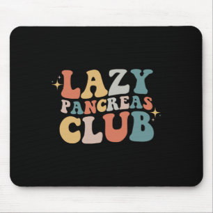 Lazy Pankreas Club Retro Diabetes Bewusstsein Tag Mousepad
