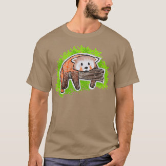 Lazy Red Panda genießt das Sonnenlicht T-Shirt