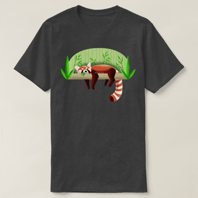Lazy Red Panda T-Shirt (Design vorne)