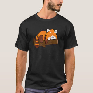 Lazy Red Panda Tardy besser spät als nie Red Pa T-Shirt