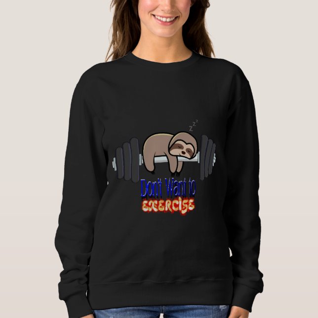 Lazy Sloth 108 Sweatshirt (Vorderseite)