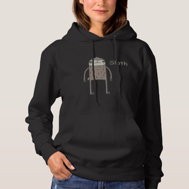 Lazy Sloth 66 Hoodie (Vorderseite)