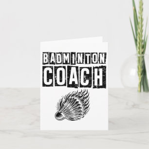 Lazy Sloth Badminton Player Shuttle Karte