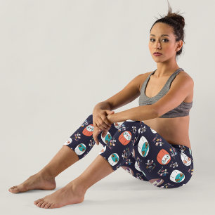 Lazy Sloth Capri Leggings