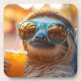 Lazy Sloth Getränkeuntersetzer