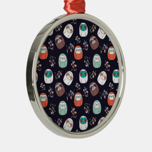 Lazy Sloth Ornament Aus Metall