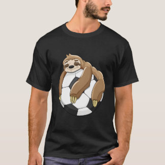Lazy Sloth Soccer Shirt Soccer Lover Team Ball Kid