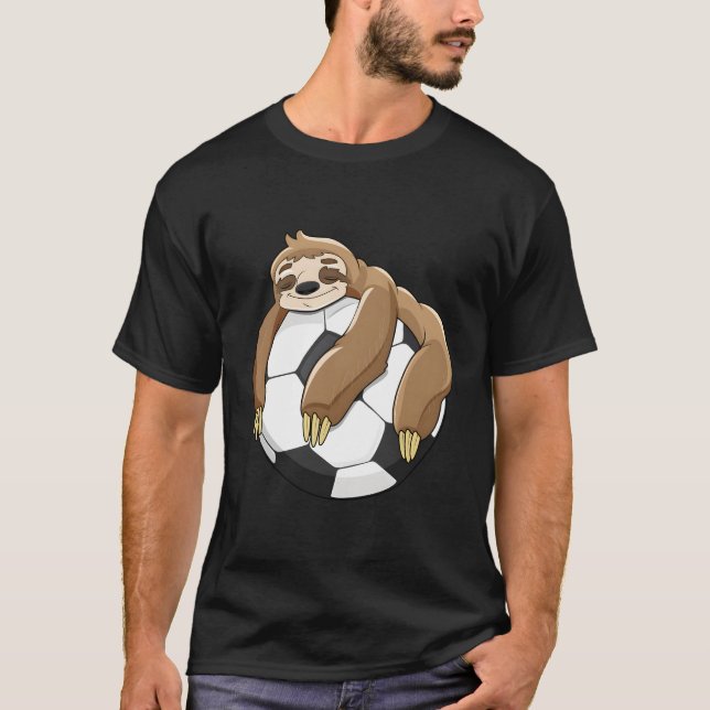 Lazy Sloth Soccer Shirt Soccer Lover Team Ball Kid (Vorderseite)