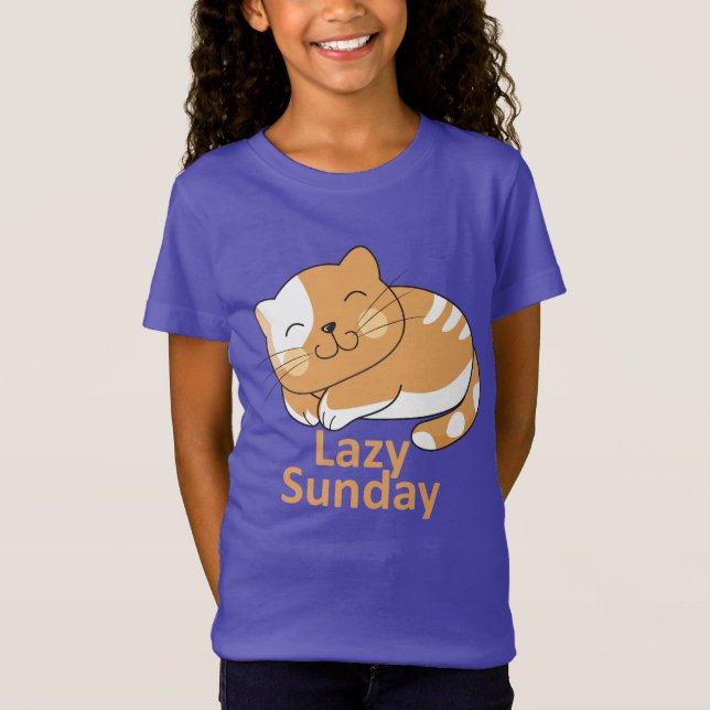 "Lazy Sunday, Happy Heart" T-Shirt (Vorderseite)