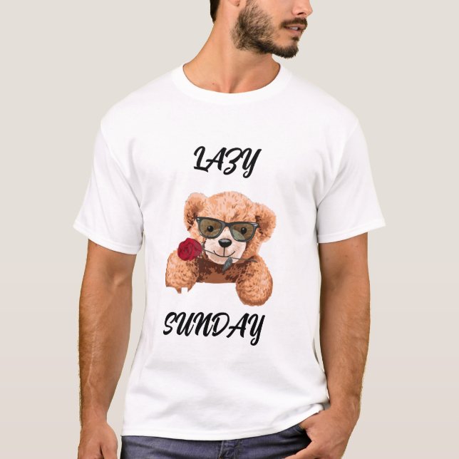 Lazy Sunday Sunday Mood Stay Cozy Weekend Vibes Ch T-Shirt (Vorderseite)
