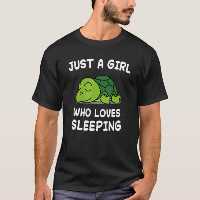 Lazy Turtle Turtles Nap Sleeping Sleep Pajamas Paj T-Shirt (Vorderseite)
