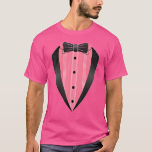 Lazy Tuxedo Pink Kostüm Easy Bow Krawatte Outfit C T-Shirt
