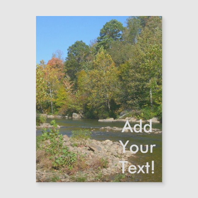Lazy West Virginia River Magnetkarte (Vorderseite)