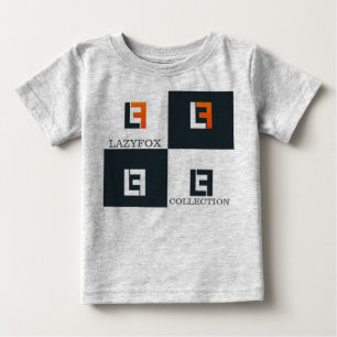 LazyFox Sammlung Heide-Grau-T-Shirt Baby T-shirt