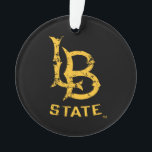 LB-Staat beeinträchtigt Ornament<br><div class="desc">Karo diese California Staat University Long Beach Designs! Zeigen Sie Ihren California Staatsstolz mit diesen neuen Universitätsprodukten. Diese Geschenke machen die perfekte Geschenke für den Long Beach Student, Alumni, Familie, Freund oder Fan in Ihrem Leben. Alle diese Zazzle-Produkte sind mit Ihrem Namen, Klassenzimmer oder Club individuell einstellbar. Los Long Beach!...</div>